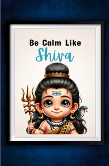 Calm Shiva Poster || Devotional