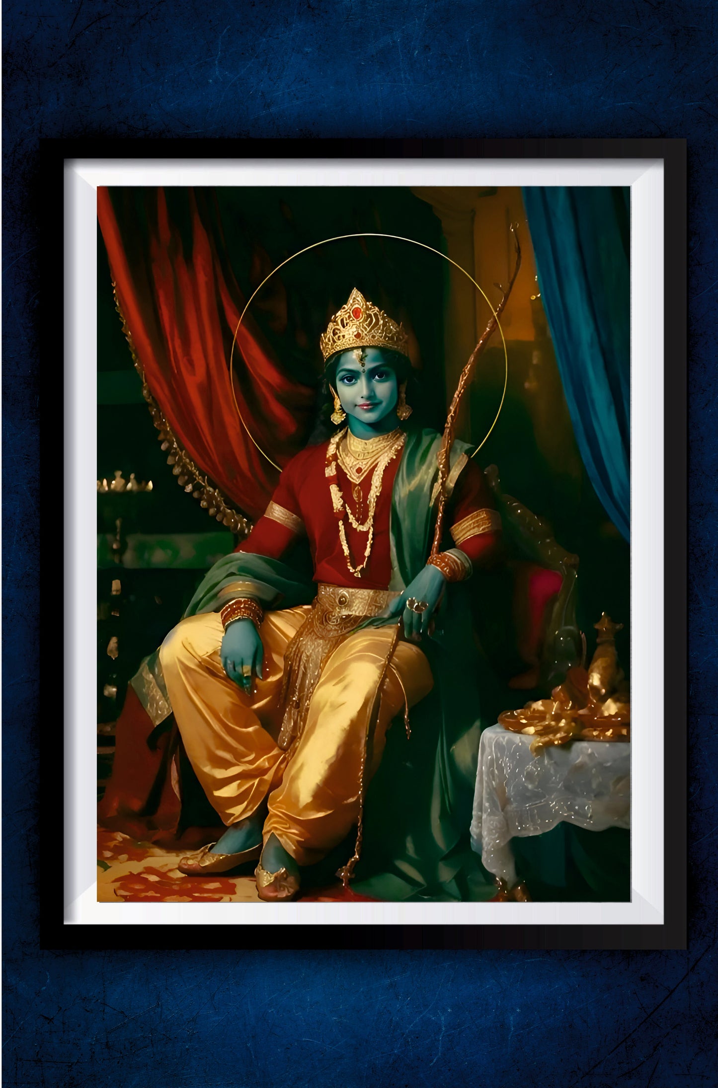 Lord Krishna Sitting Poster || Devotional