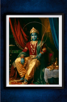 Lord Krishna Sitting Poster || Devotional