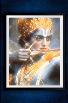 Lord Krishna Glowing Poster || Devotional