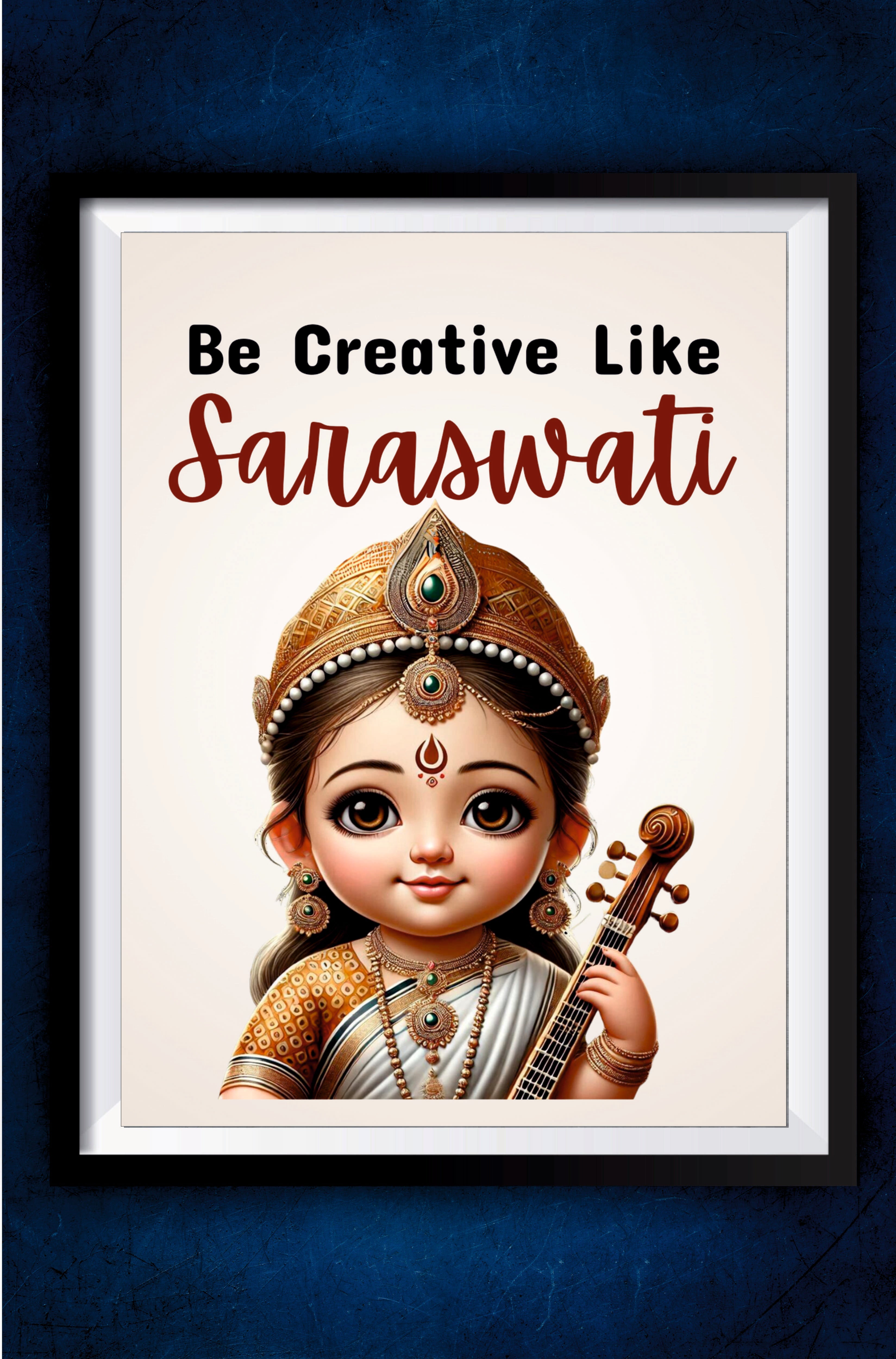 Creative Saraswati Ji Poster || Devotional