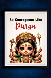 Courageous Durga Ji Poster || Devotional