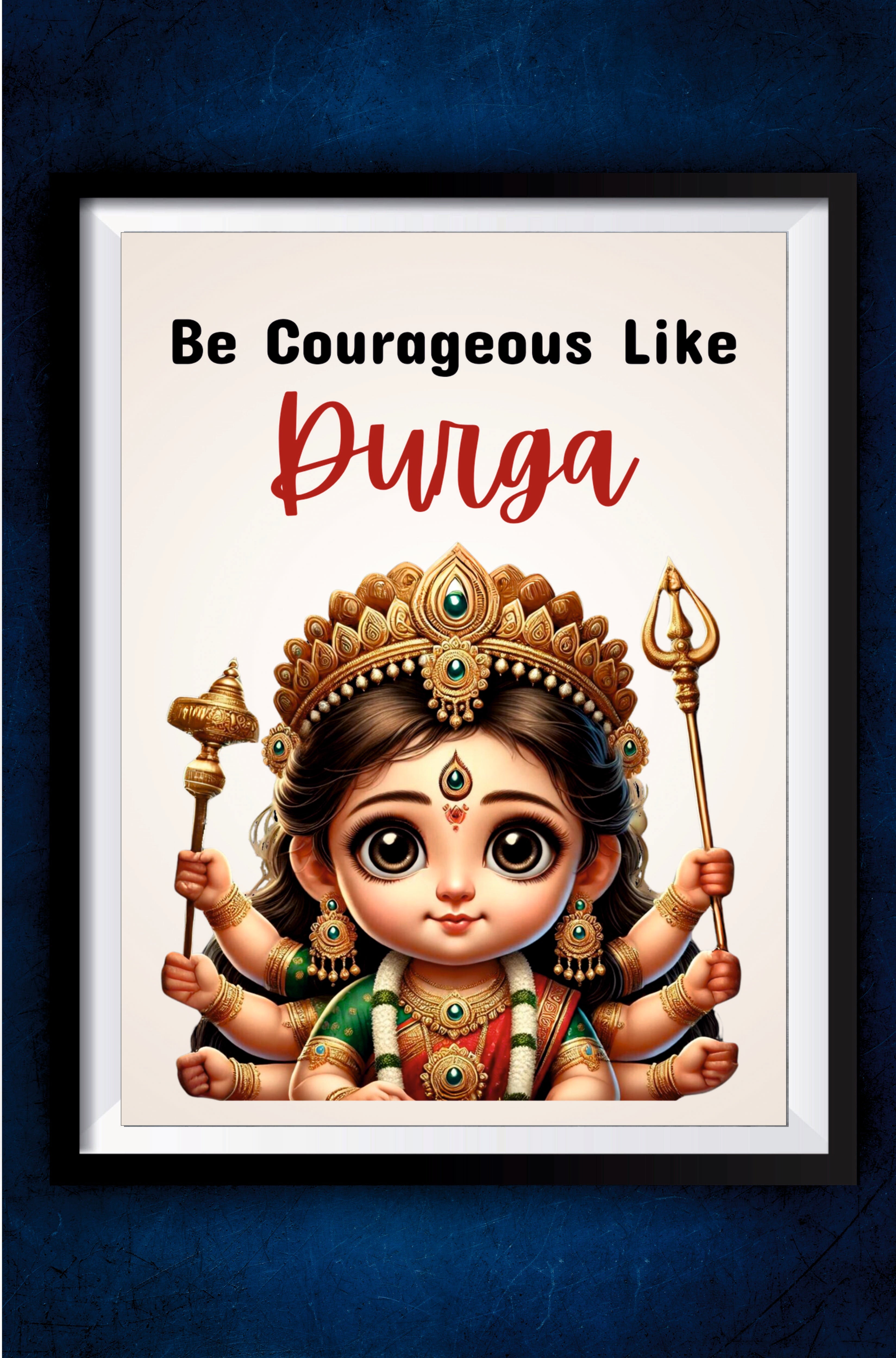 Courageous Durga Ji Poster || Devotional