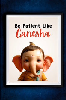 Patient Ganesha Poster || Devotional
