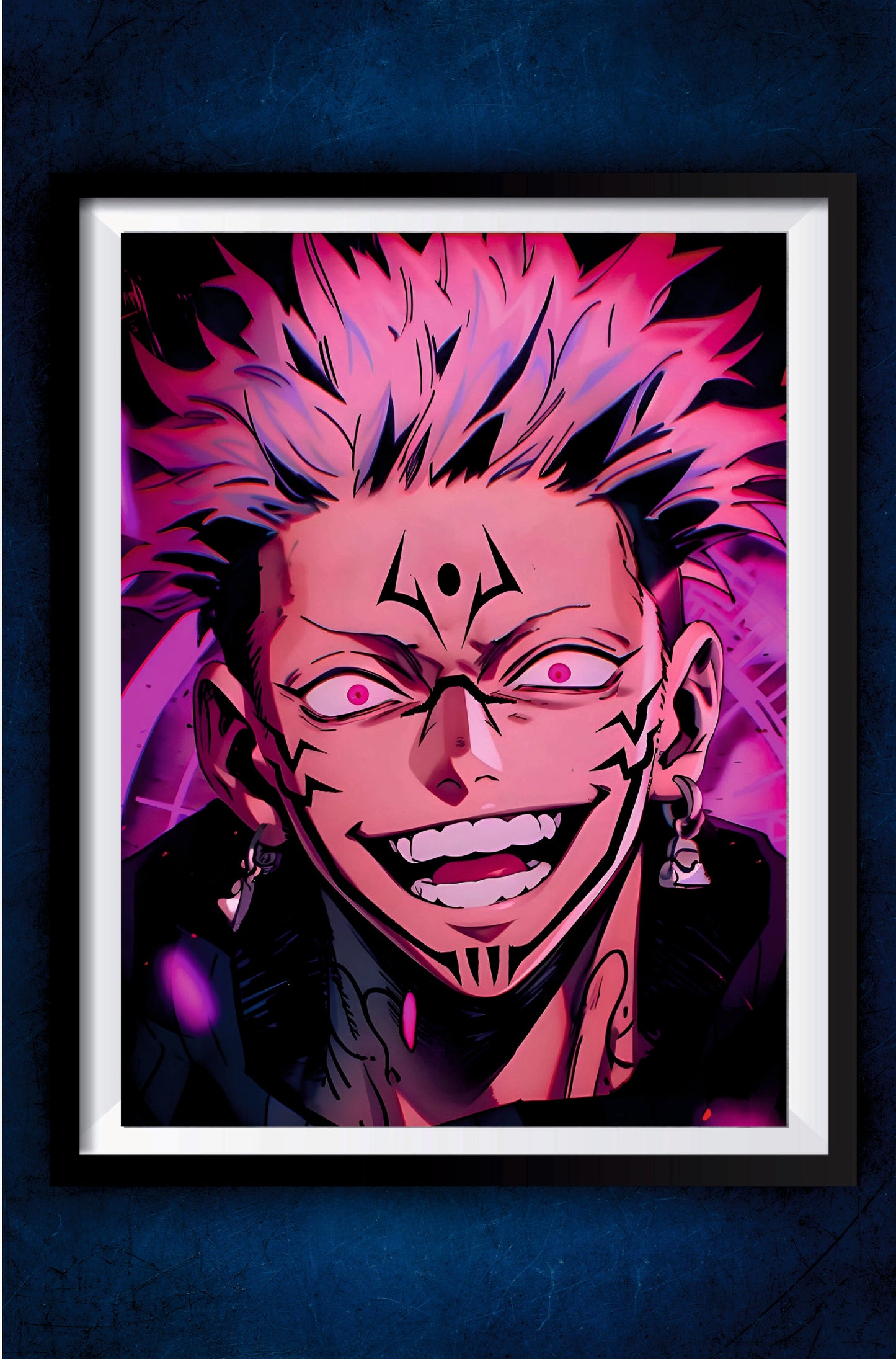 Sukuna Purple Art Poster || Jujutsu Kaisen Poster