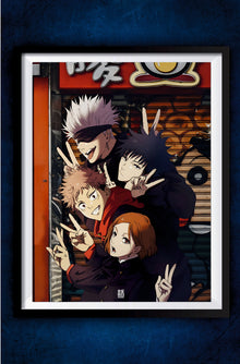 Gojo and Team Poster || Jujutsu Kaisen Poster