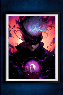 Gojo Using Hollow Purple Poster || Jujutsu Kaisen