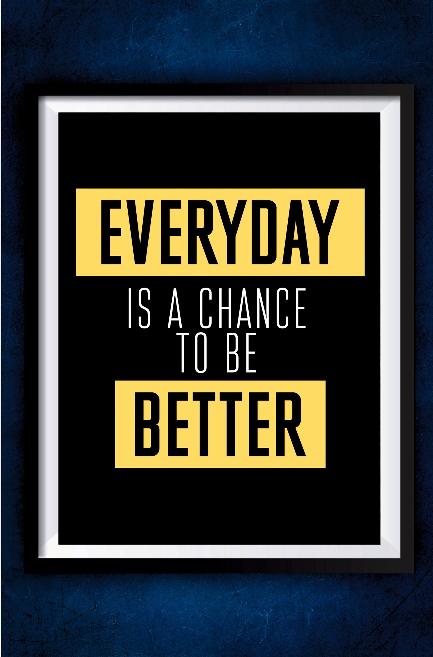 Everyday is a chance to be Better Motivation Poster || Motivation