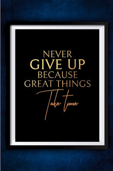 Never Give Up Motivation Poster || Motivation