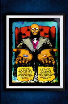Matrix Red and Blue Pill Poster || Movie Poster