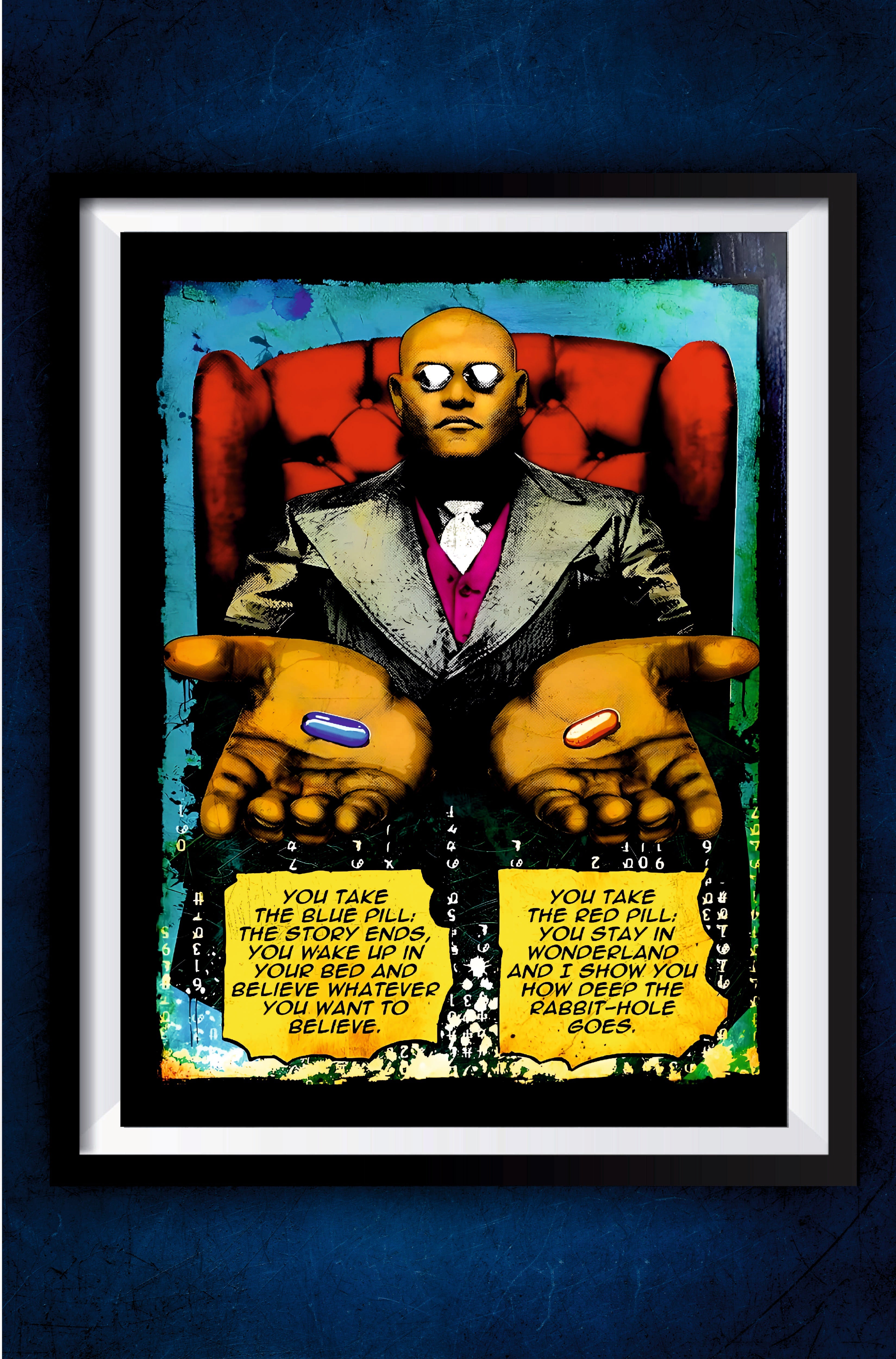 Matrix Red and Blue Pill Poster || Movie Poster