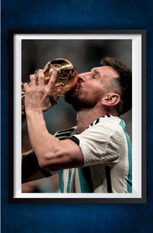 Messi Kissing Cup