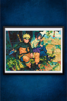 Naruto and Sasuke Poster || Naruto Poster
