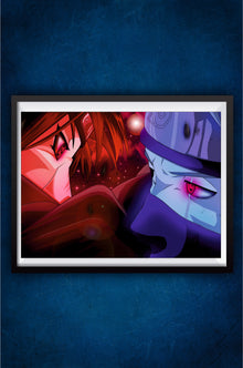 Kakashi vs Itachi Poster || Naruto Poster