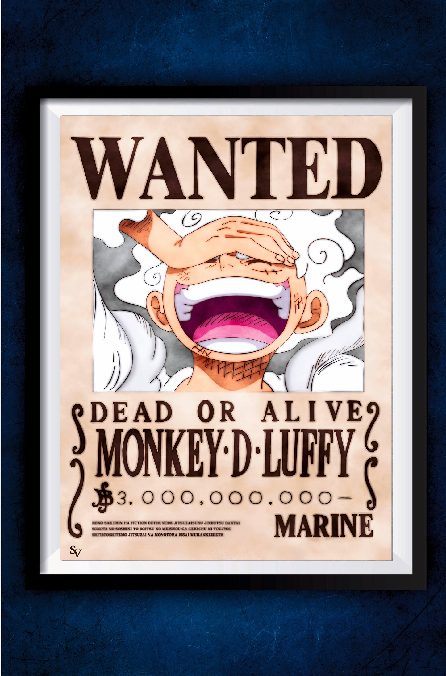 Luffy Wanted Poster || One Piece Poster