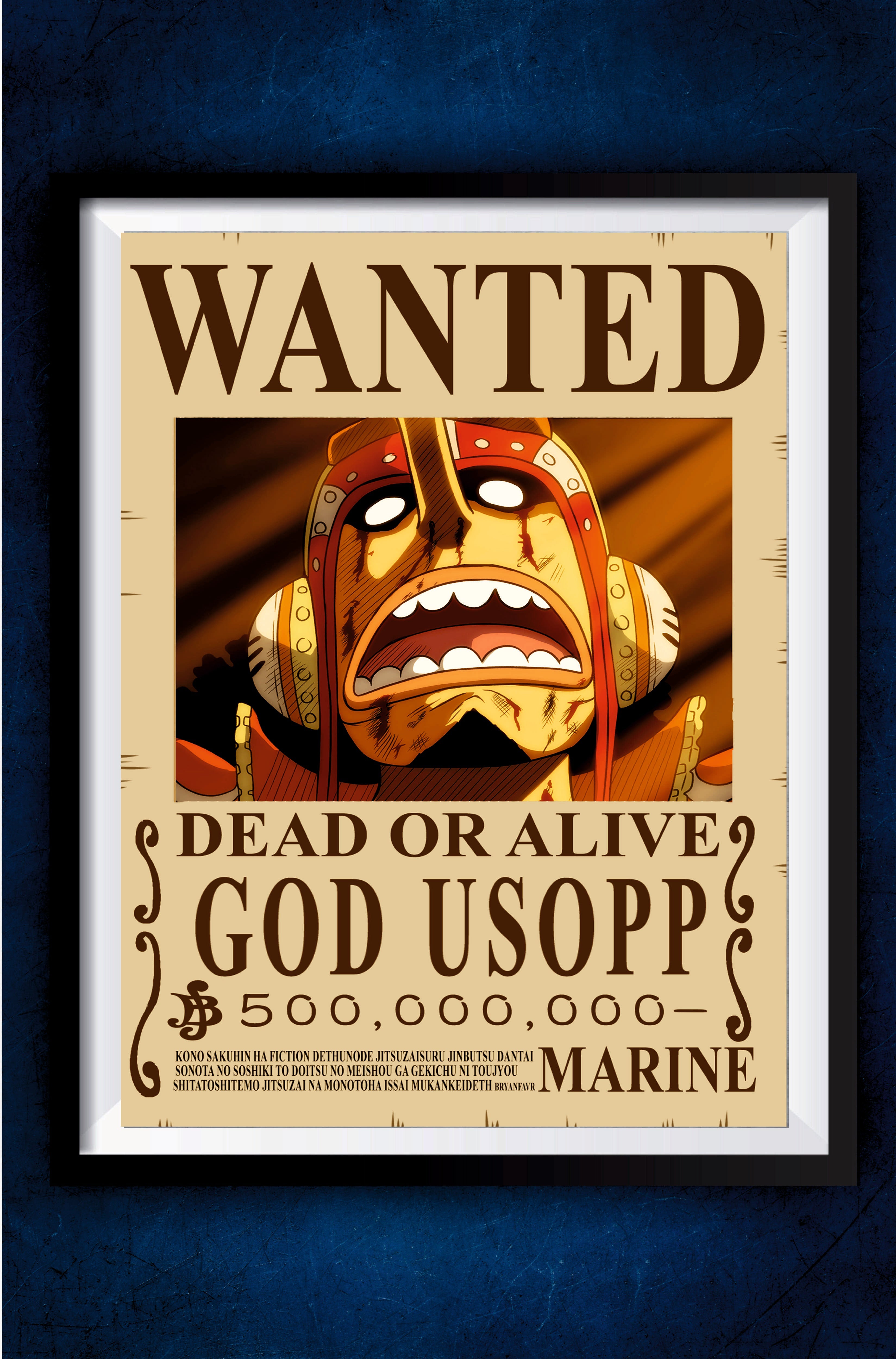 God Usopp Wanter Poster || One Piece Poster