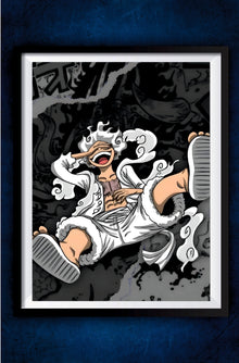 Luffy Laughing Gear 5 Poster || One Piece Poster