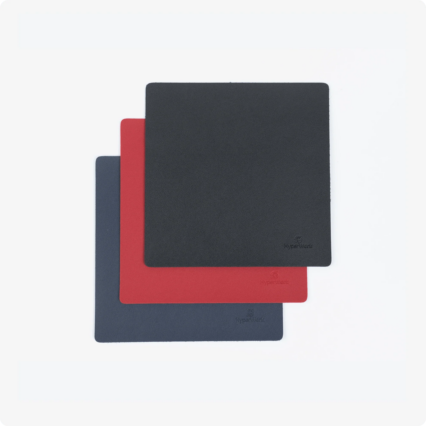 Lót chuột 20x20cm chất liệu giả da PU HyperWork Mousepad