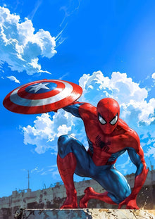 Spider-Man with Captain America's Shield