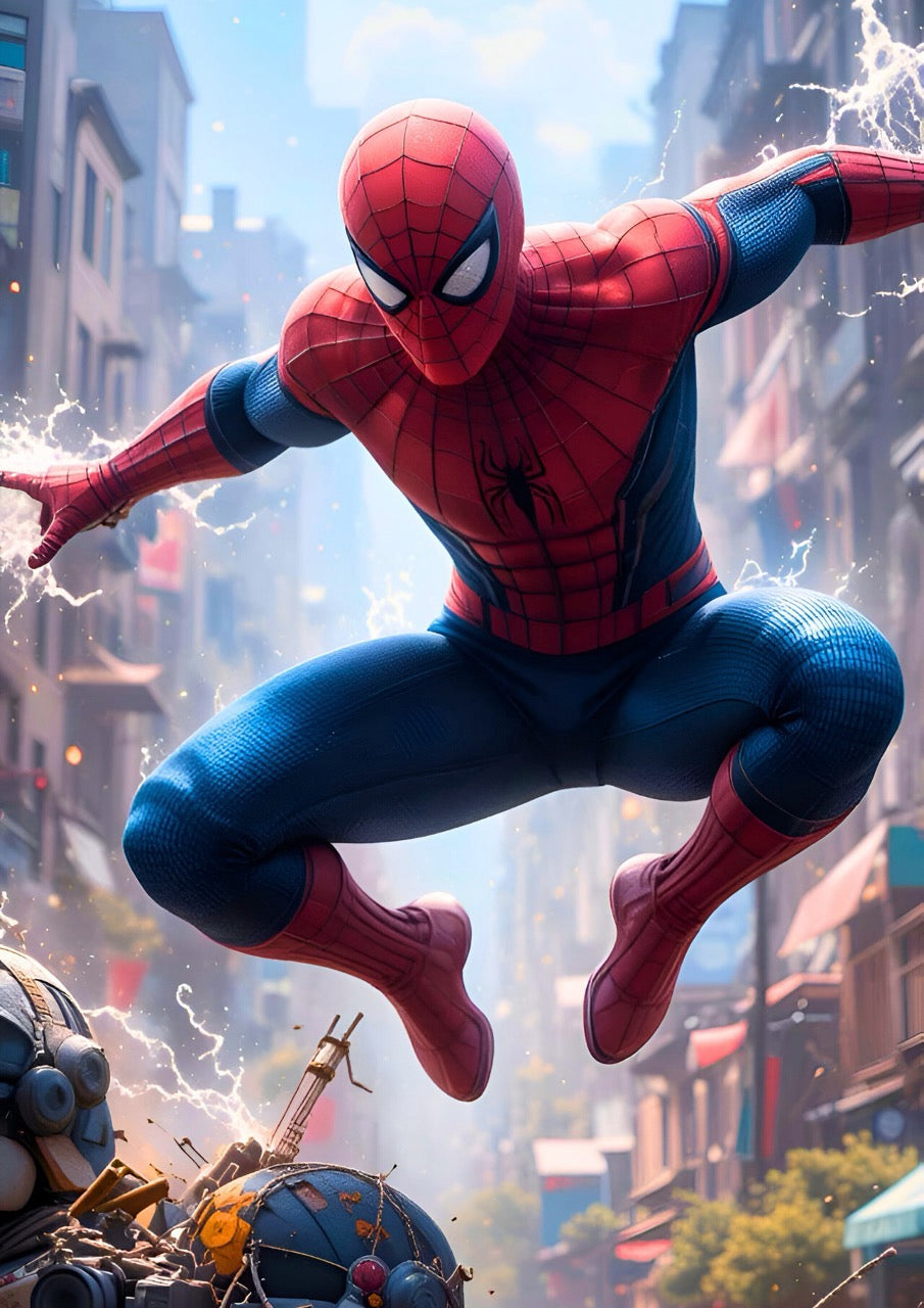 Spider-Verse Action: Spider-Man in Motion