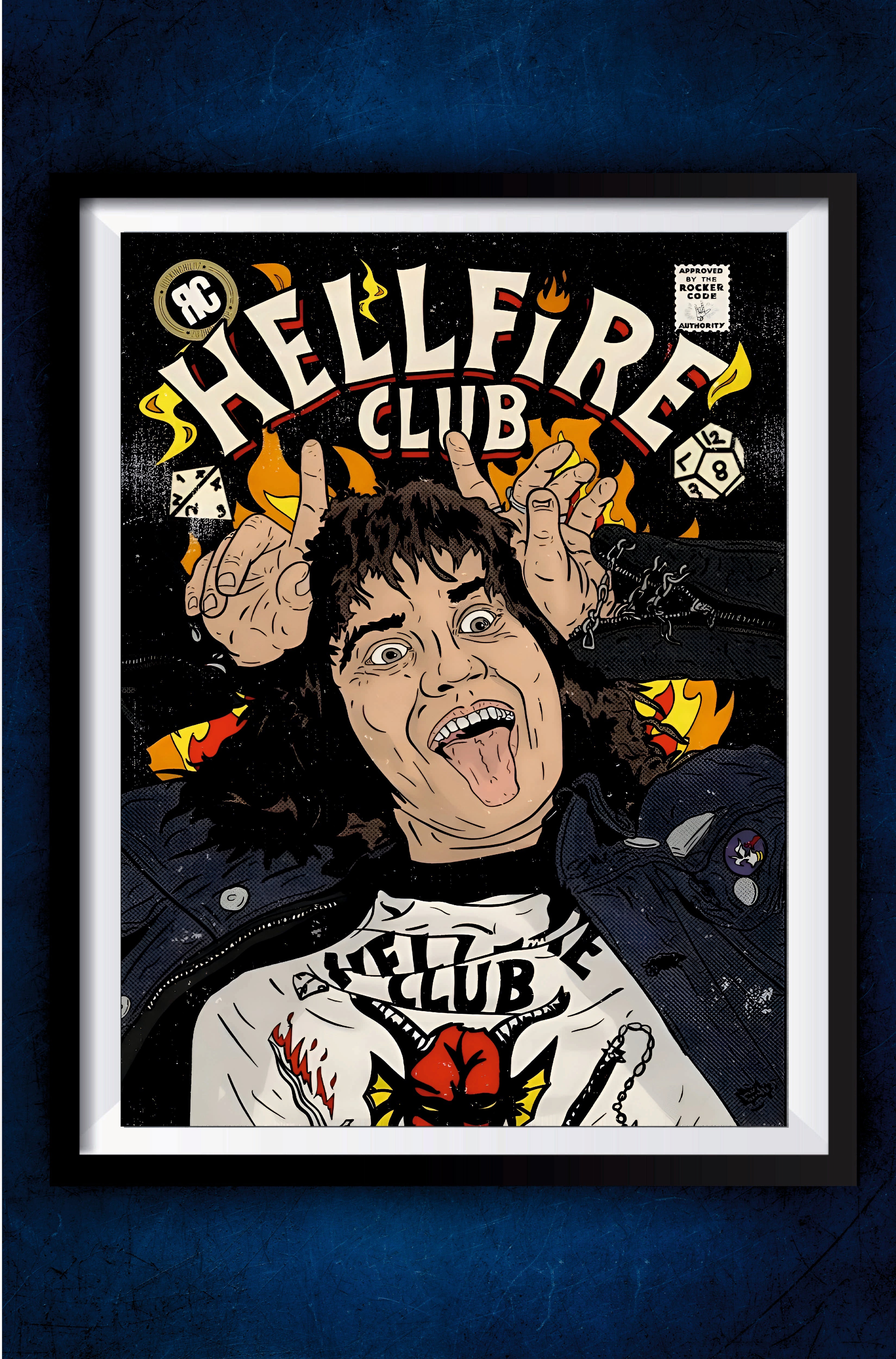 Eddie Munson Hellfire Club Poster || Stranger Things Posters