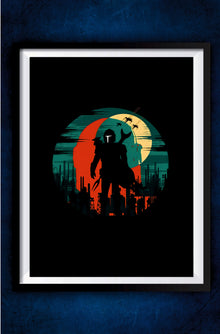 The Mandalorian Minimalist Poster || Star wars Poster