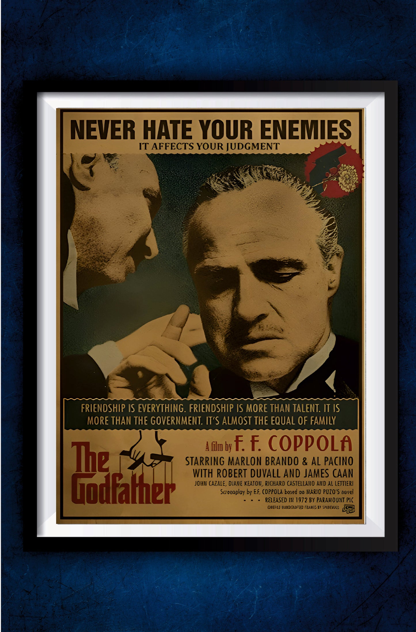 Godfather Vintage Poster || Movie Poster