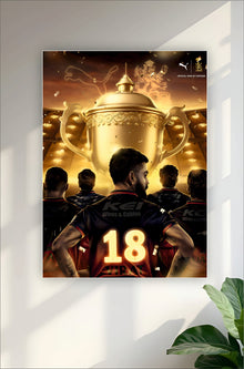 Number 18 Poster || Virat Kohli Poster