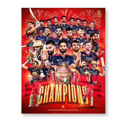 RCB Poster Set | Set of 4 | With Adhesive |